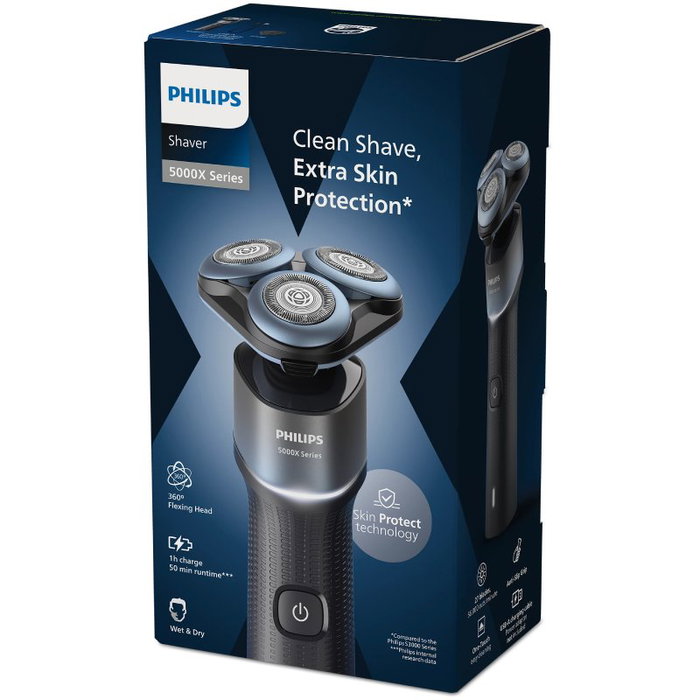 Philips Shaver Series 5000X X5006/00 con Batería de Iones de Litio, Wet & Dry, Negro o Aguamarina ولو</a>